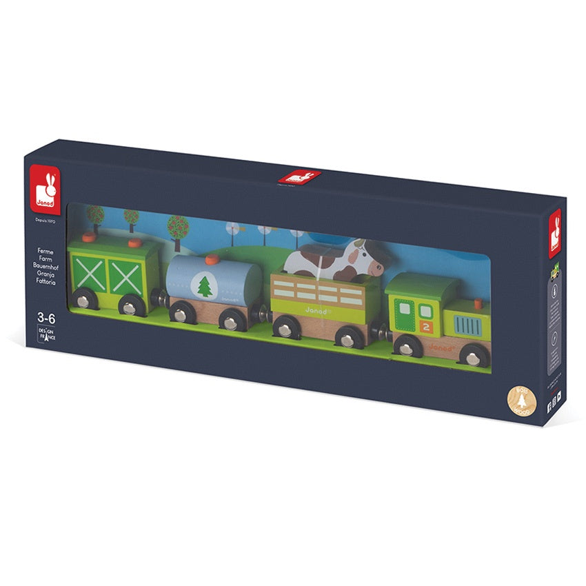 Janod - Magnetic Story Train - Farm