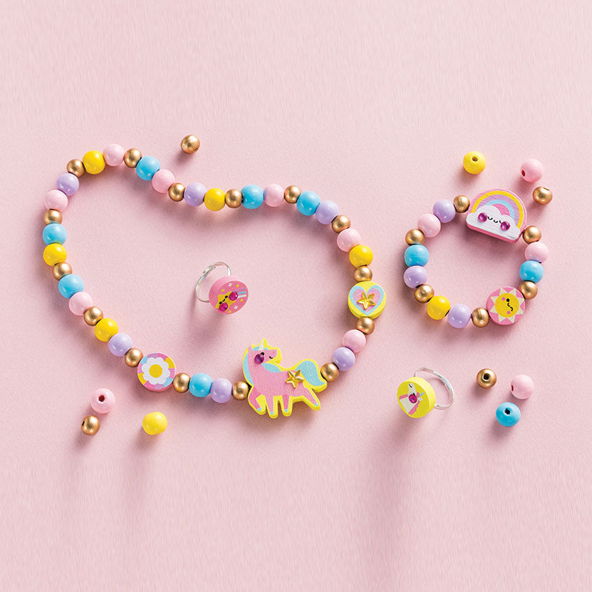 Janod - Rainbow Wooden Jewellery Kit