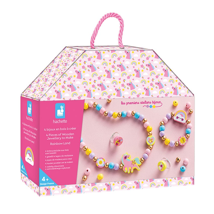 Janod - Rainbow Wooden Jewellery Kit