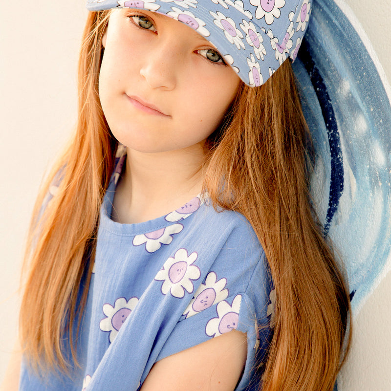 Girl Club - The Collectibles Hip Hop Cap Daisy Skater On Repeat - Blue