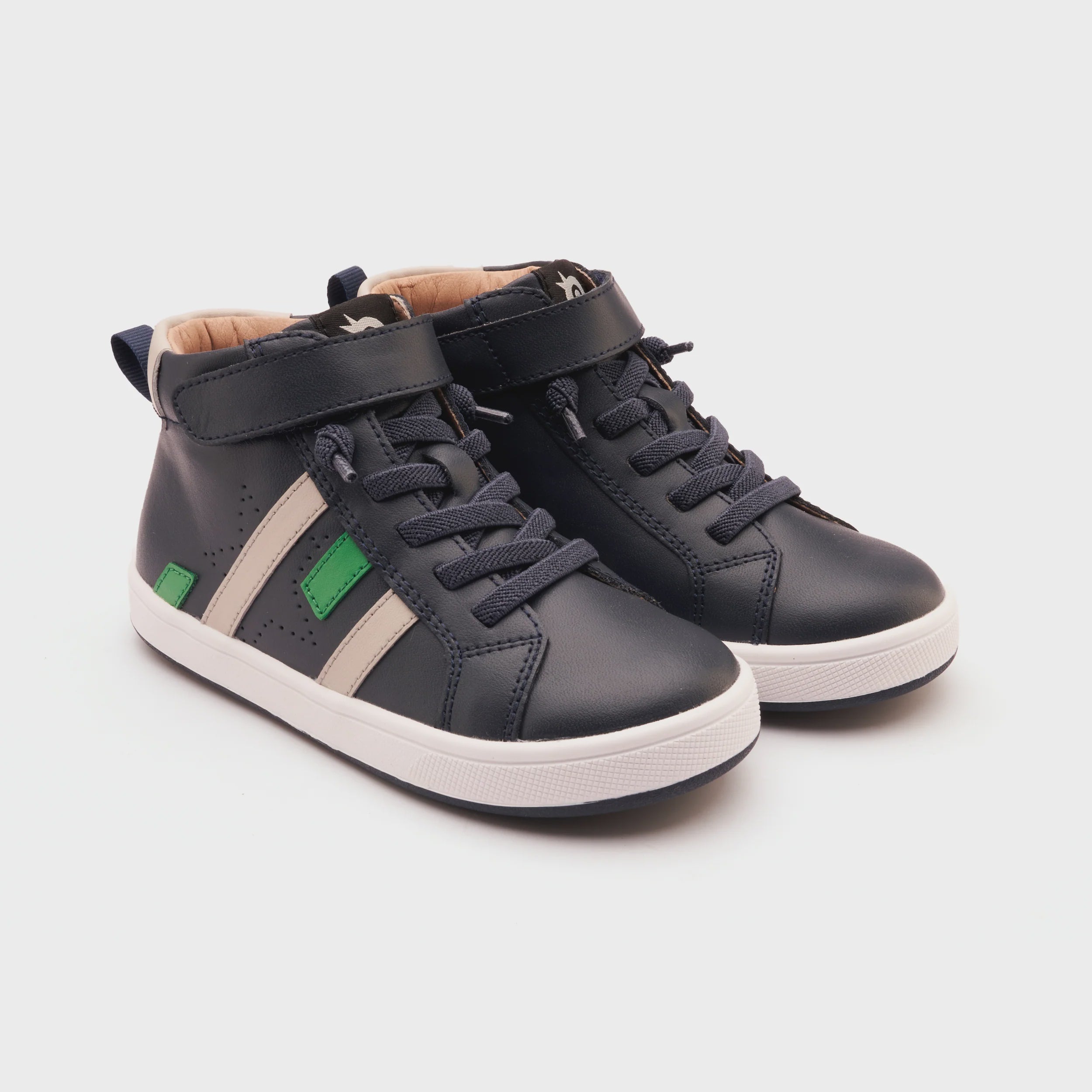 Oldsoles - Challenger Navy / Gris / Neon Green