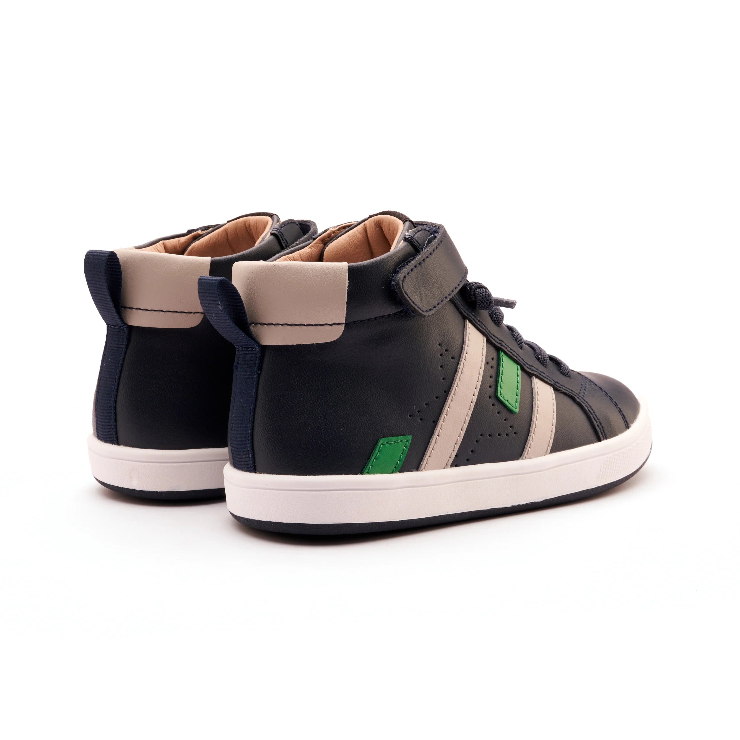 Oldsoles - Challenger Navy / Gris / Neon Green