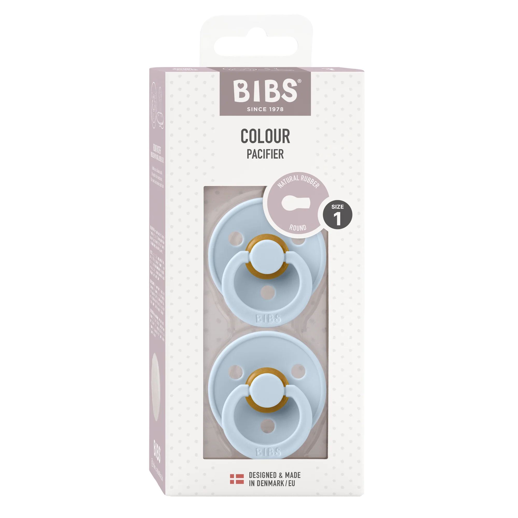 BIBS - Baby Blue Round- Latex (2pk)