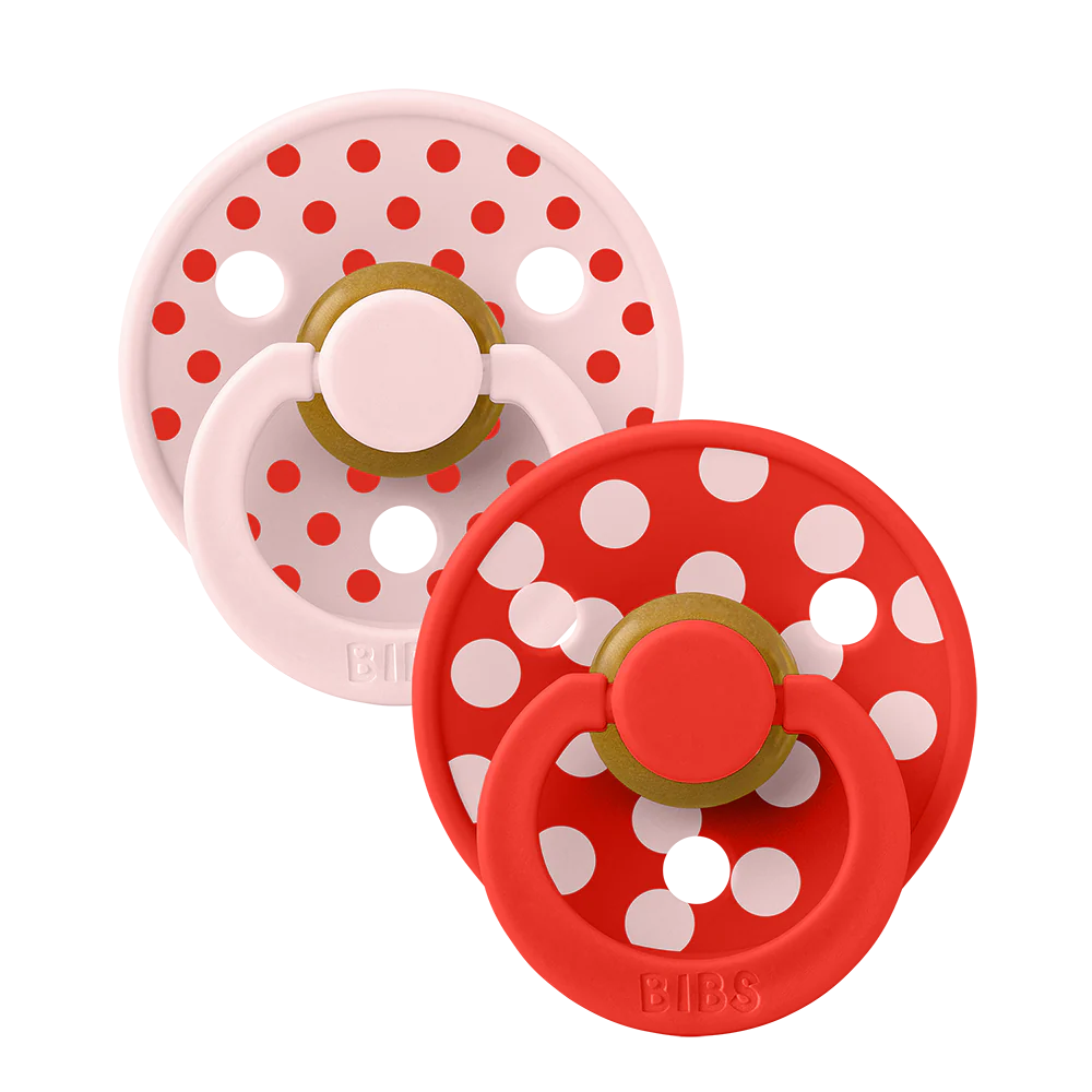 BIBS - STUDIO Colour 2 Pk - Blossom/Candy Apple