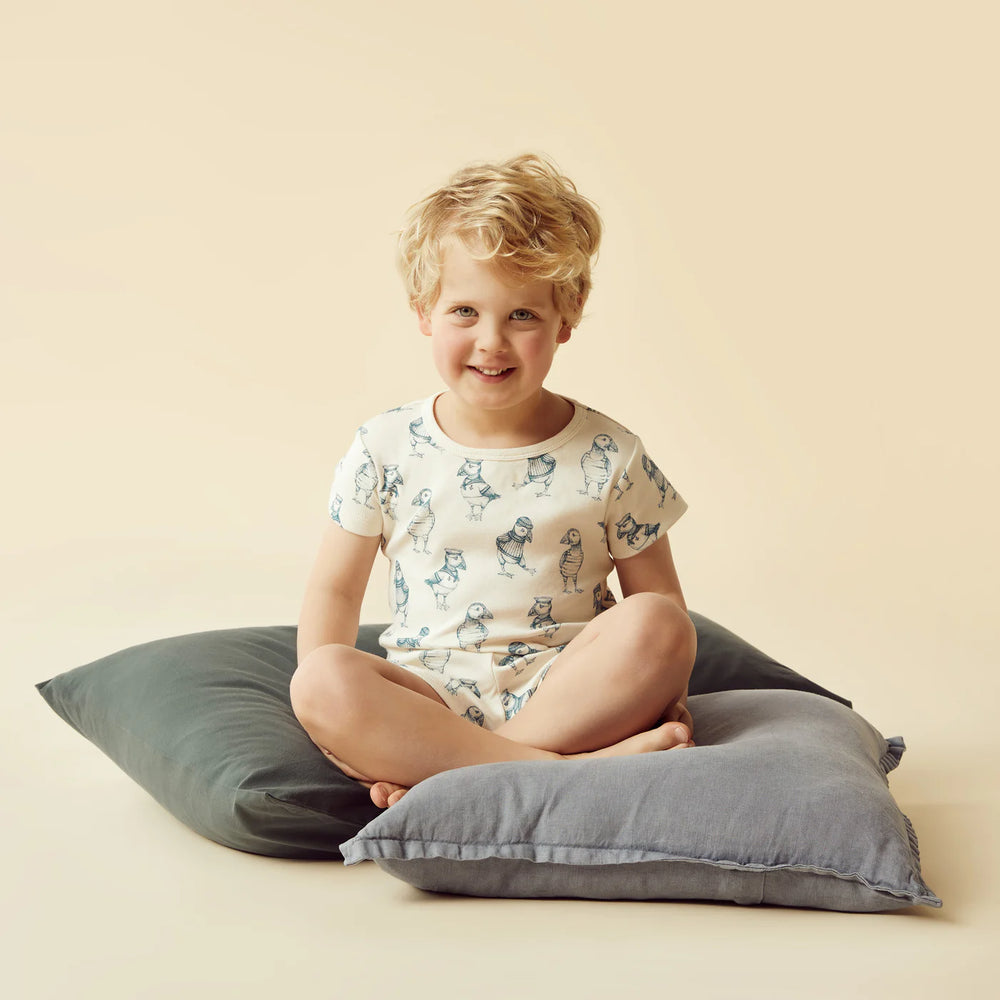 Wilson & Frenchy - Petit Puffin Organic Short Sleeve Pyjamams