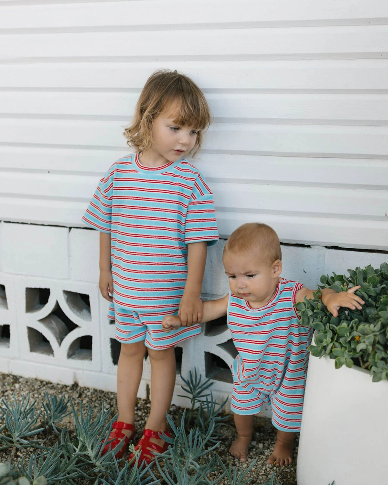 Walnut Melbourne - Felix Tee - Terry Stripe Red