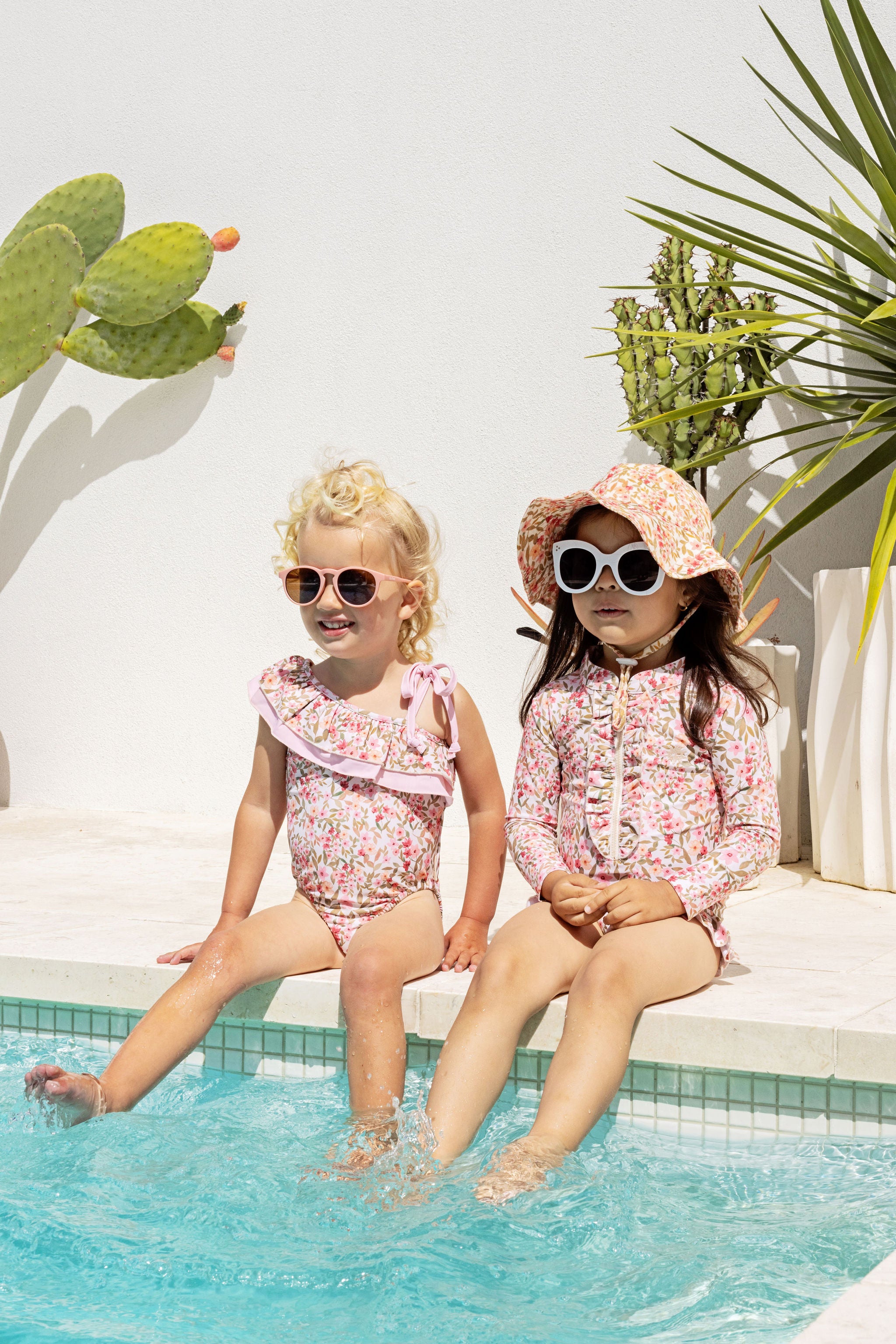 Kapow Kids - Spring Blossom Rashie Swimsuit