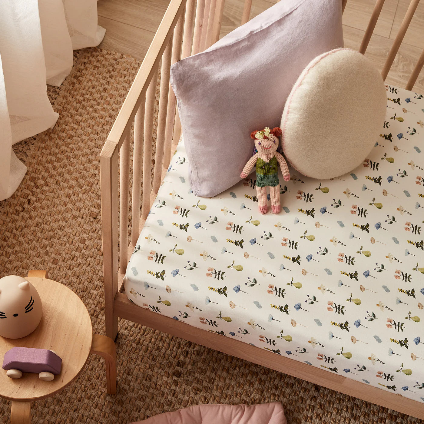 Wilson & Frenchy - Petit Garden Organic Cot Sheet