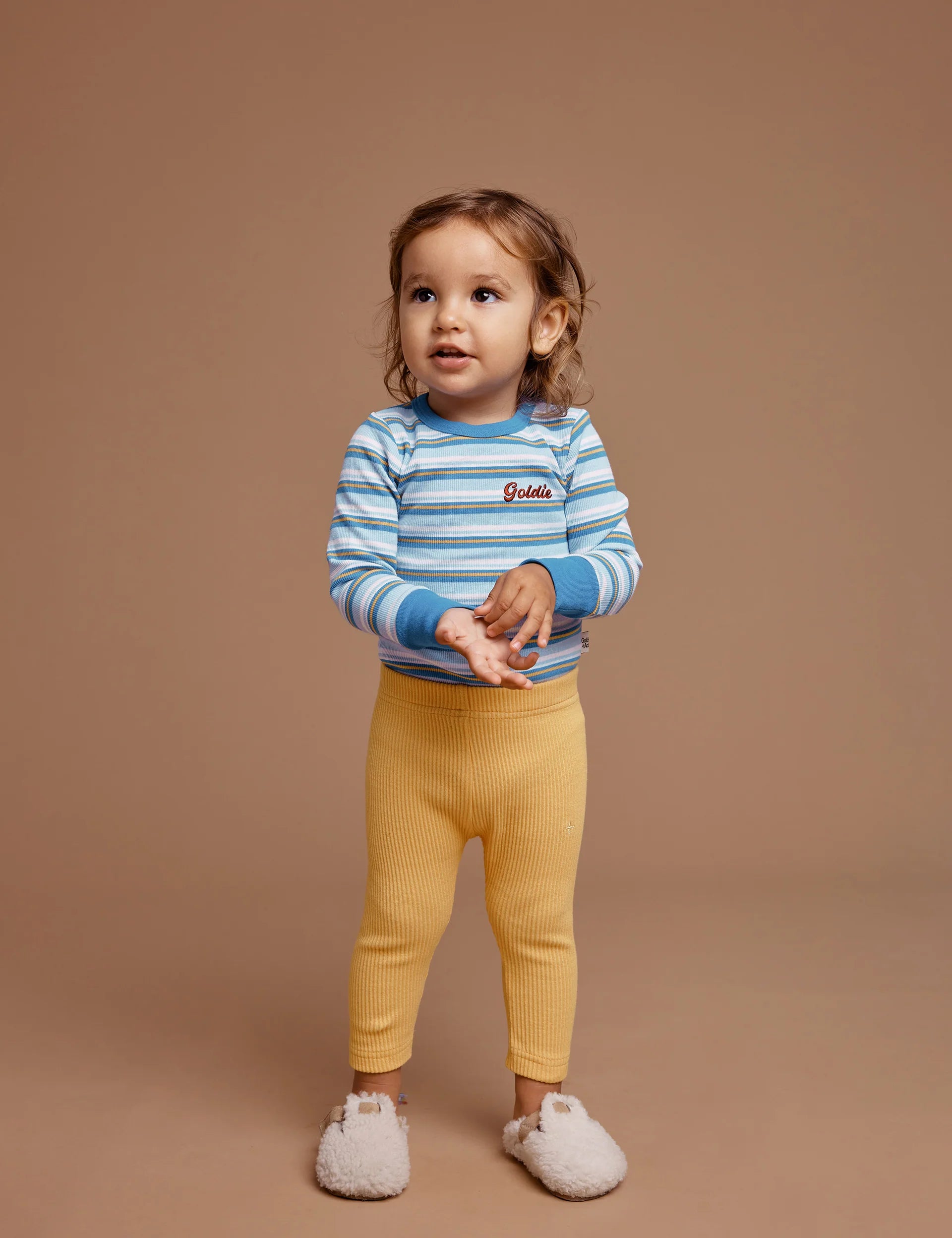Goldie + Ace - Bowie Rib Legging - Golden