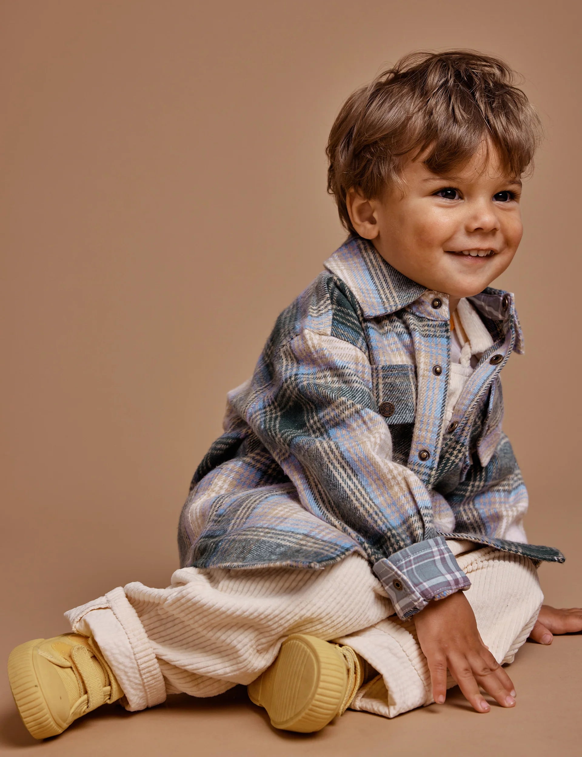 Goldie + Ace - Rowan Check Shirt - Alpine/Oat