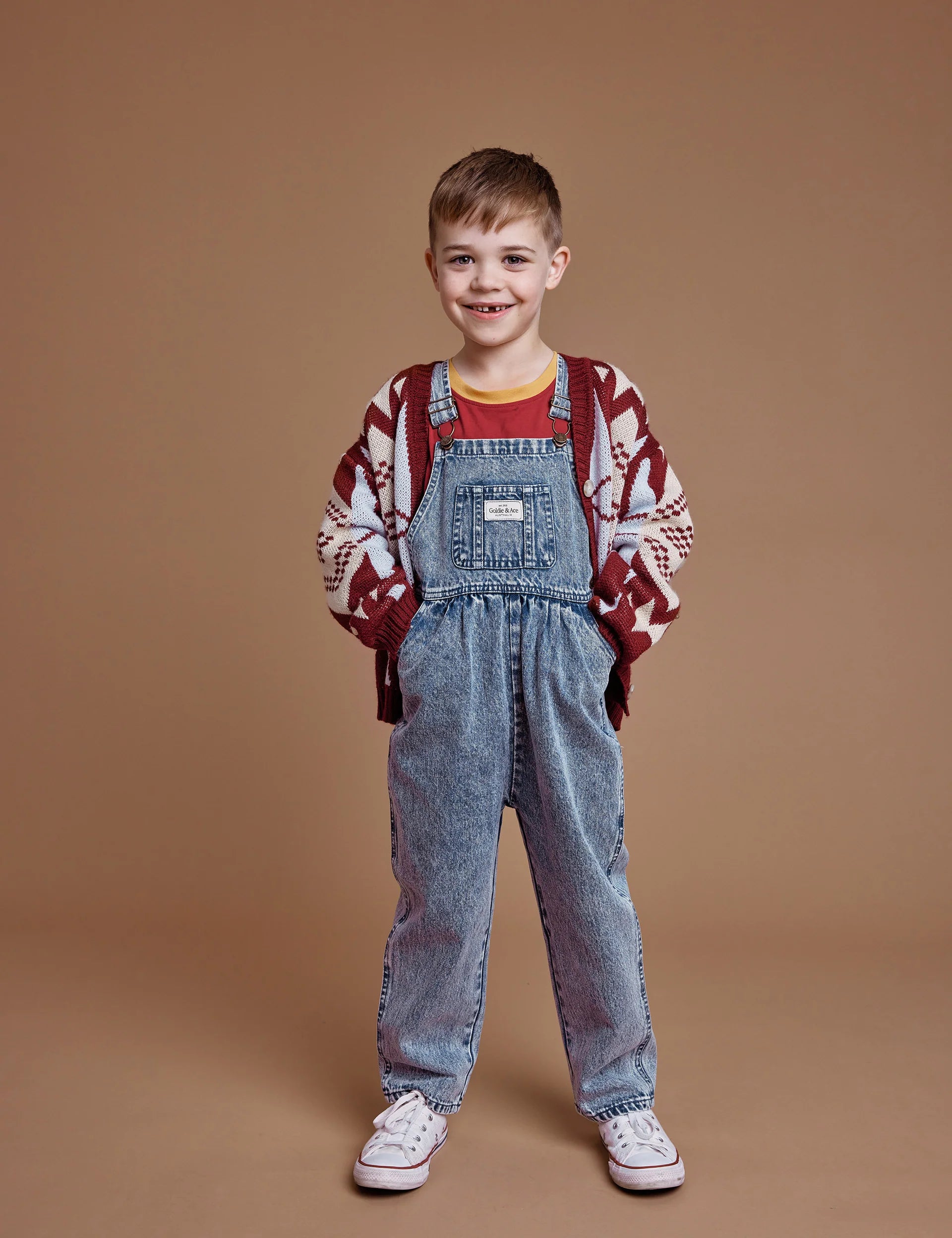 Goldie & Ace - Austin Dark Denim Overalls