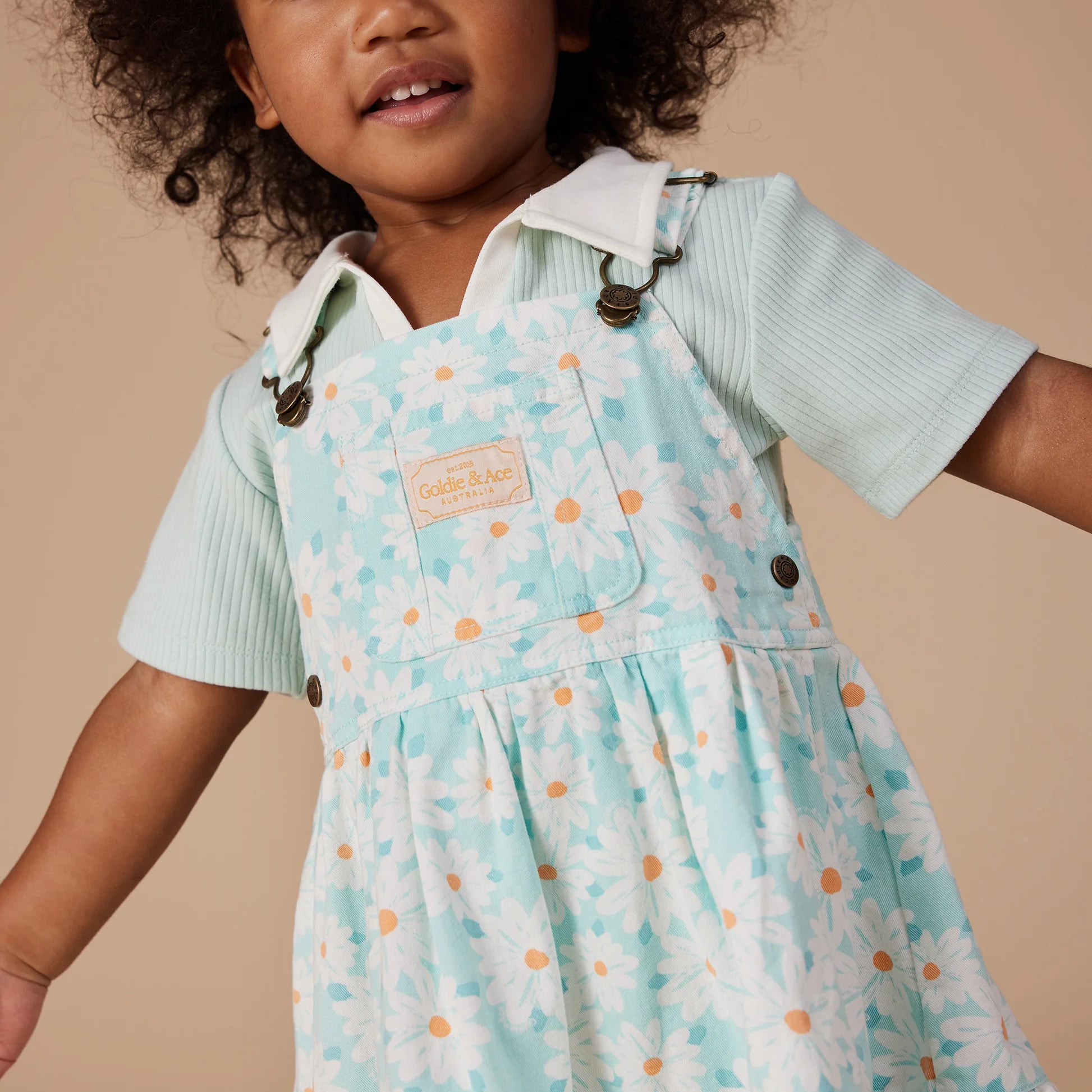 Goldie & Ace - Tully Tiered Pinafore Dress - Daisy Delight