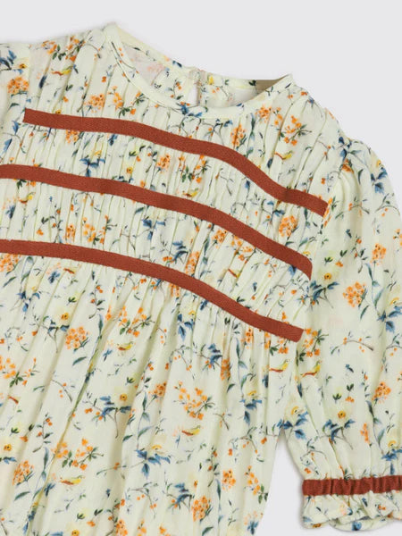 Alex & Ant - Pixie Playsuit - Natural Bird