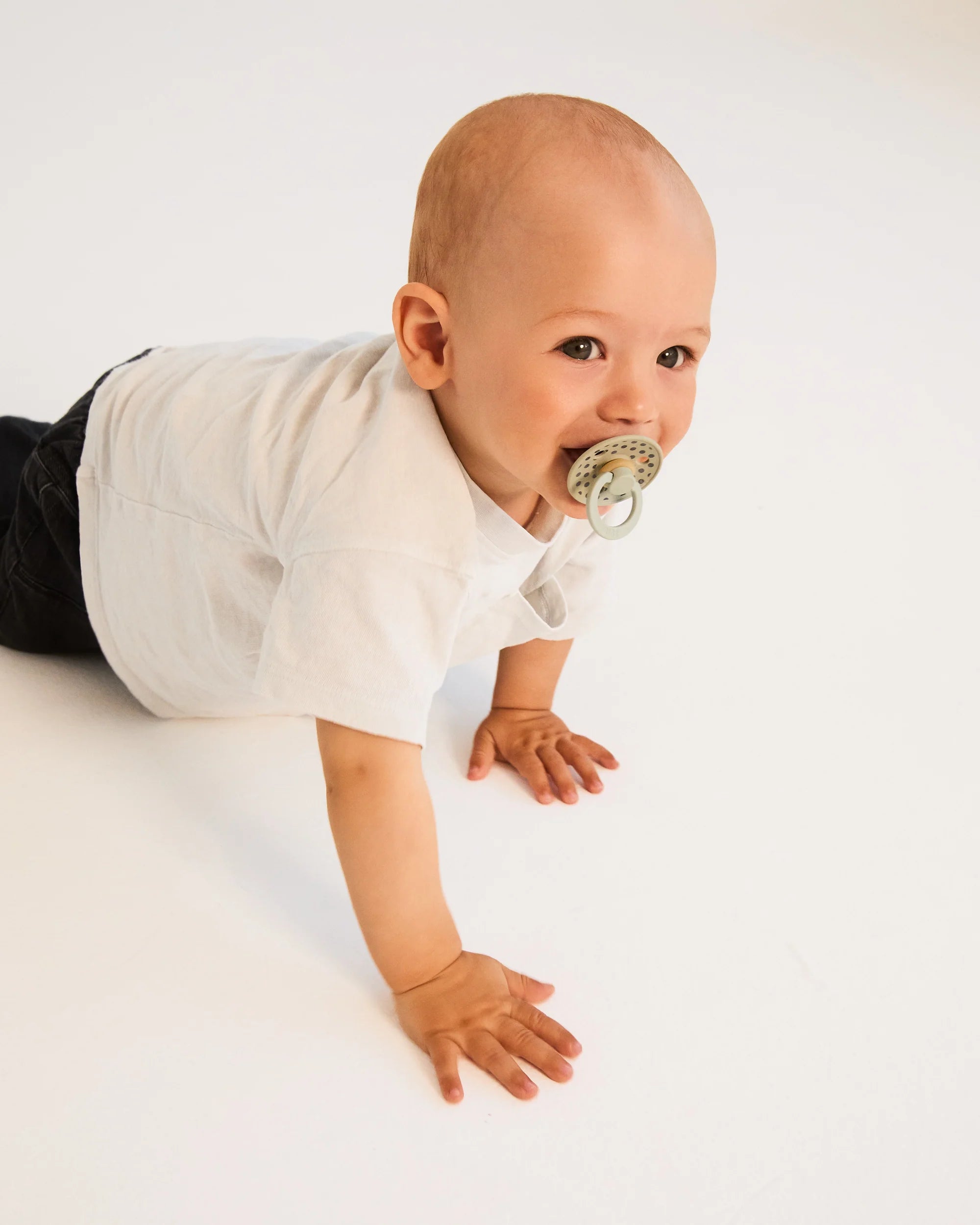 BIBS - STUDIO Colour 2 Pack Polka - Sage/Iron