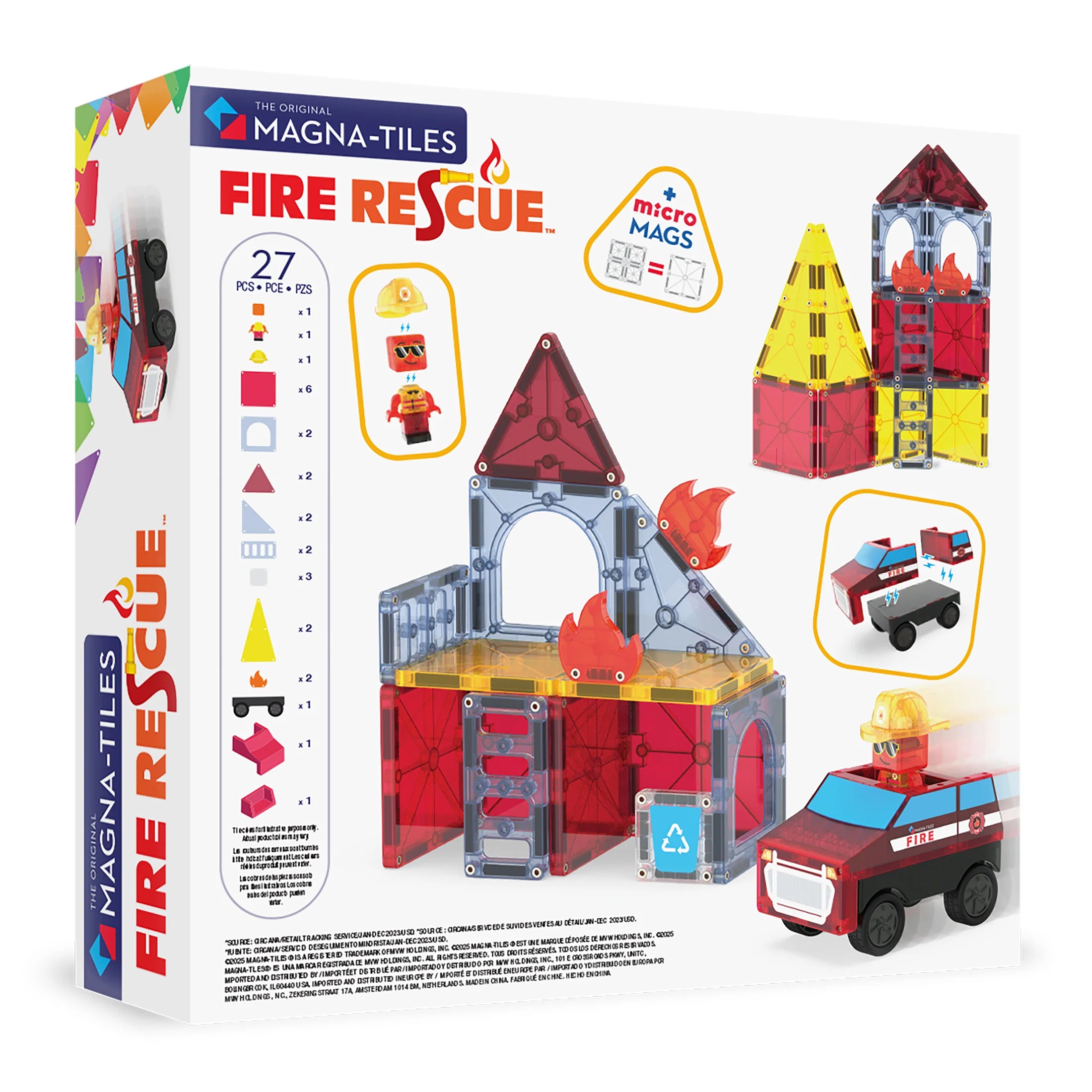 Magna-Tiles - Fire Rescue 27pc Set