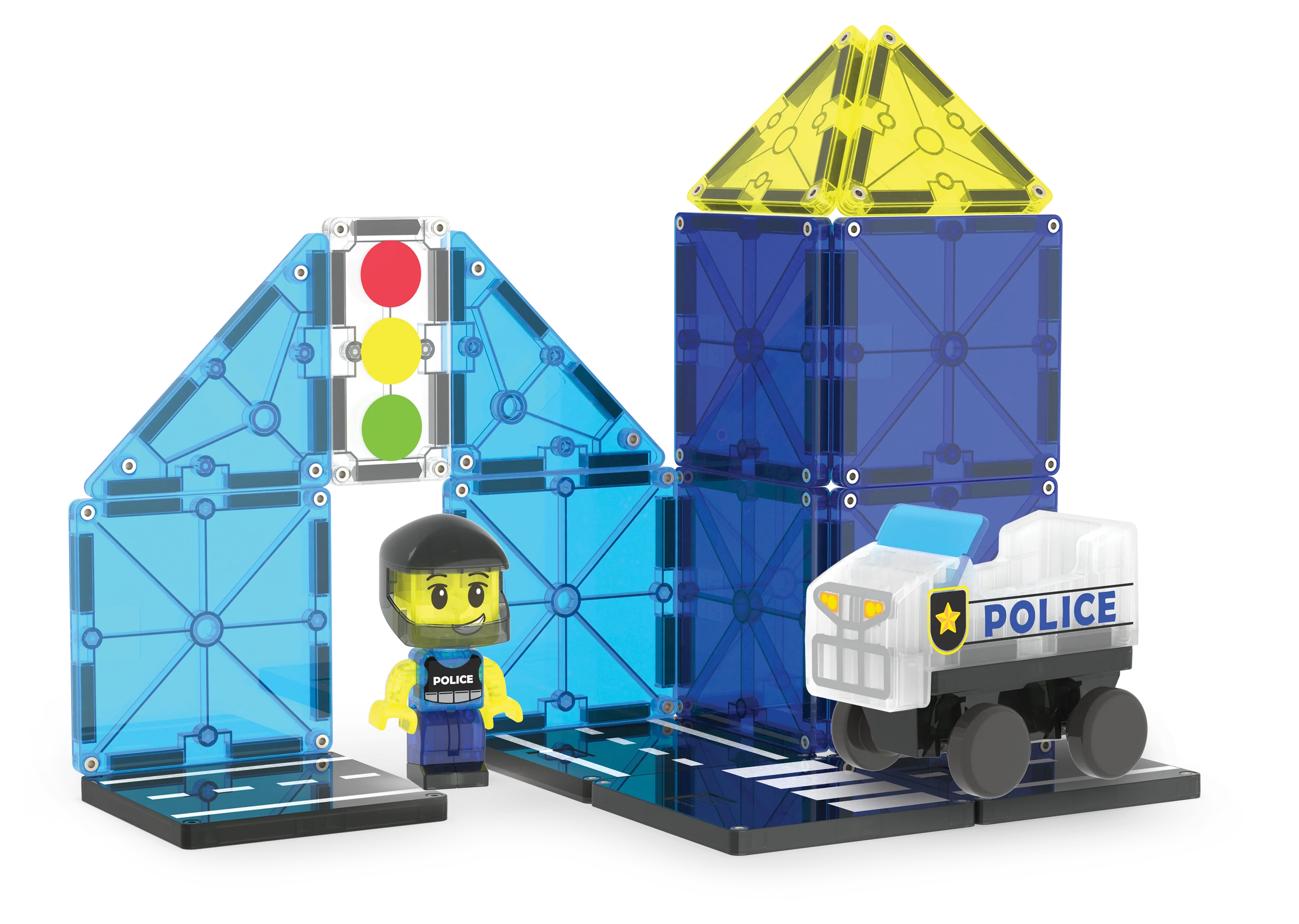 Magna-Tiles - Police Patrol 20 Pc Set