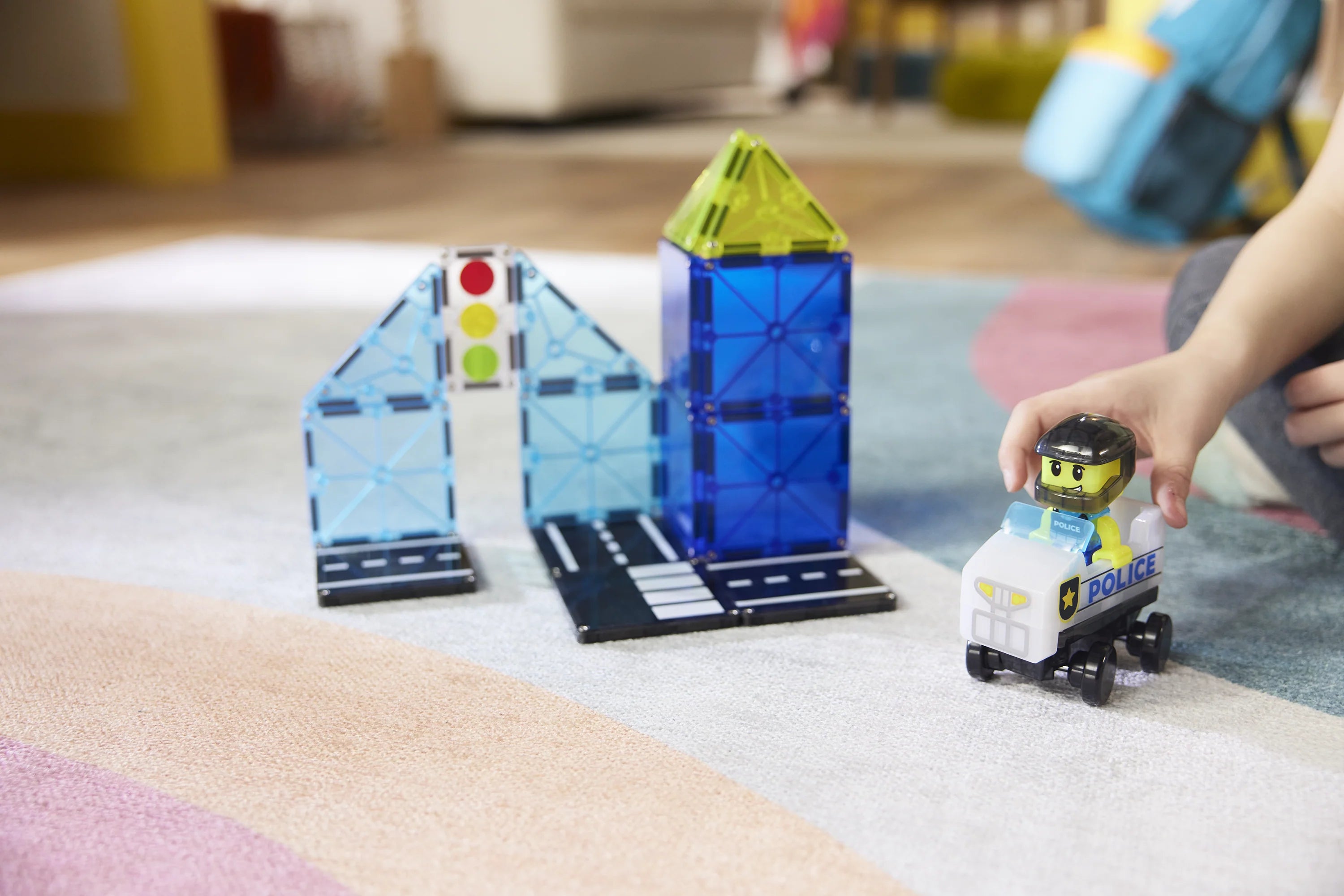 Magna-Tiles - Police Patrol 20 Pc Set