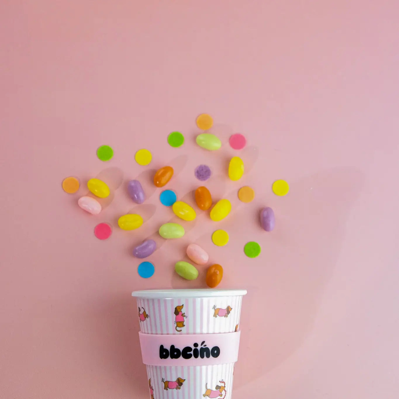 BBcino -  Reusable Cup - Dash in Pink