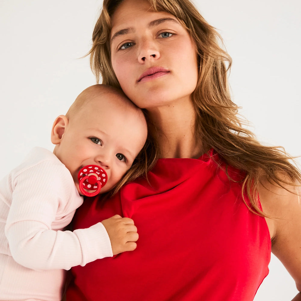 BIBS - STUDIO Colour 2 Pk - Blossom/Candy Apple