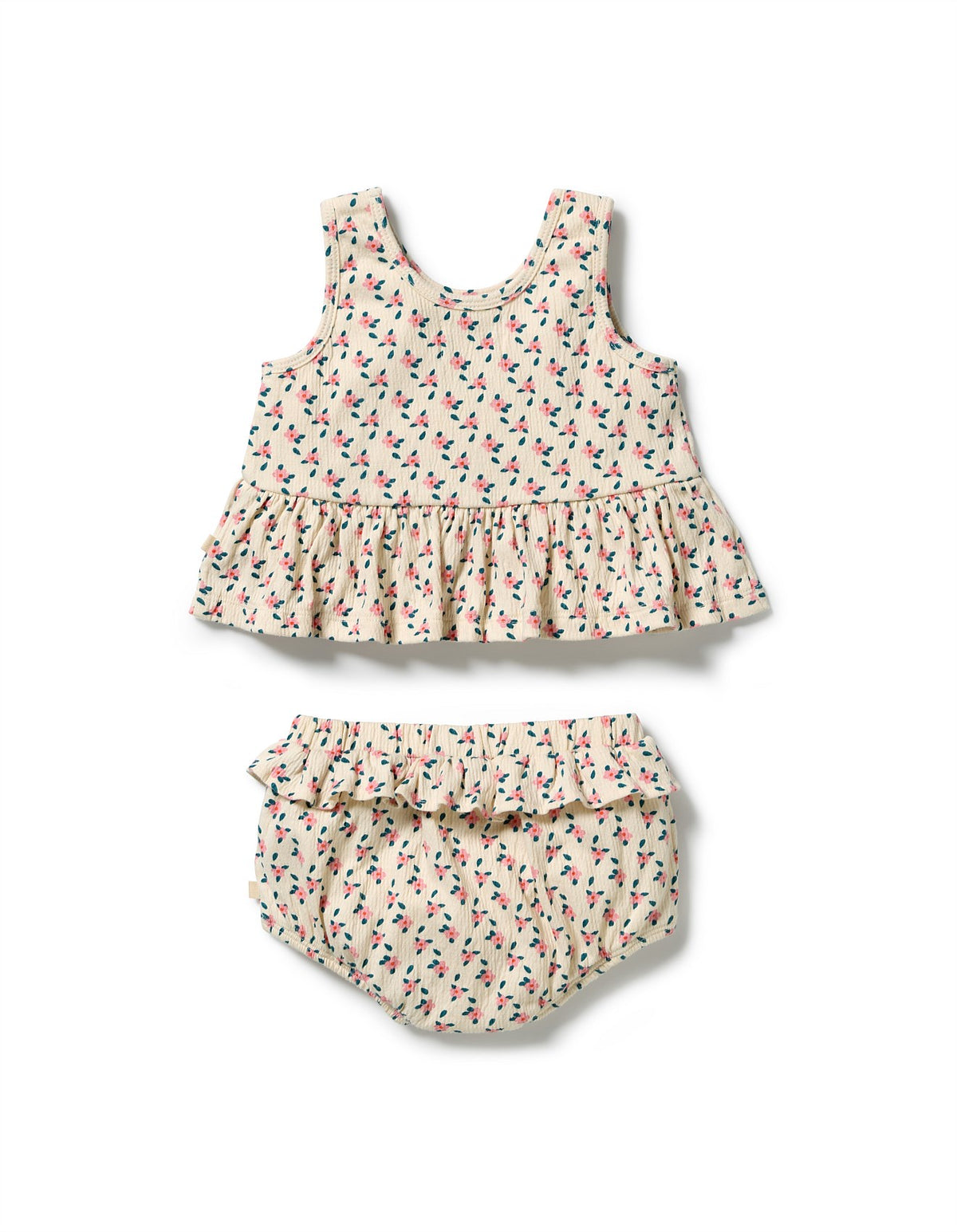 Wilson & Frenchy - Little Blossom Organic Crinkle Ruffle Set