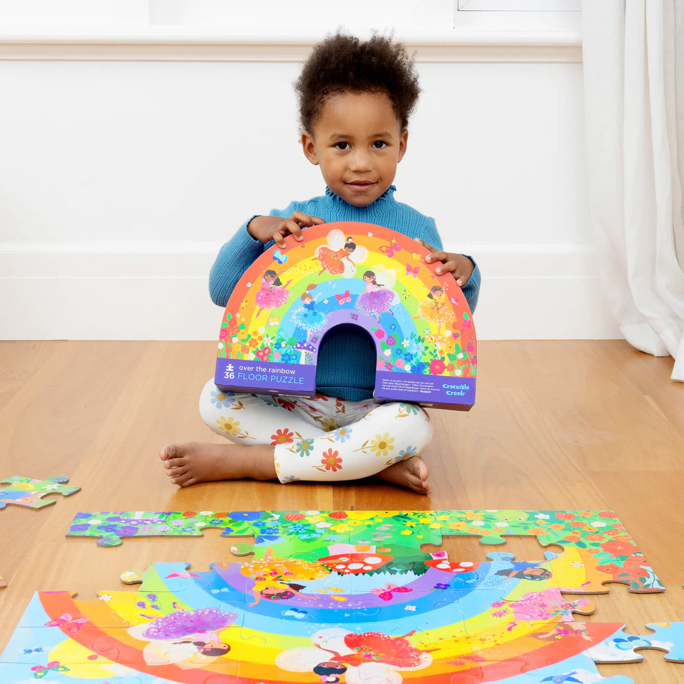 Crocodile Creek - 36pc Floor Puzzle - Rainbow