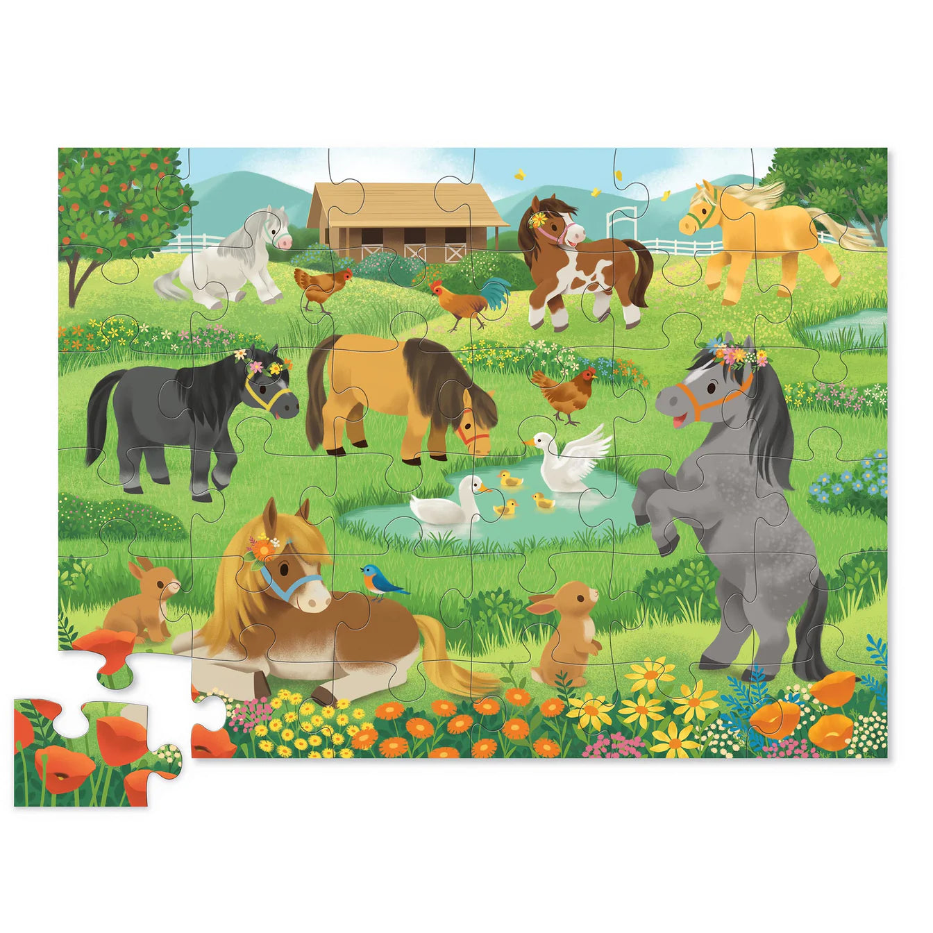 Crocodile Creek - 36 pc Floor Puzzle  - Pretty Ponies