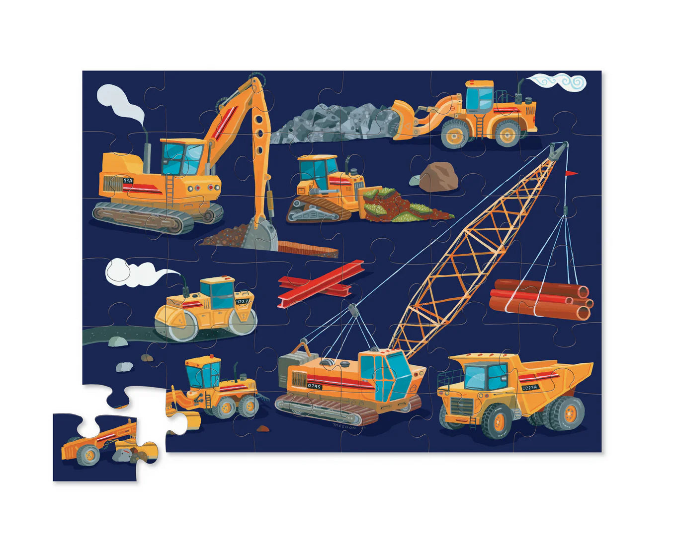 Crocodile Creek - 12 Pc Mini Puzzle - Construction Zone