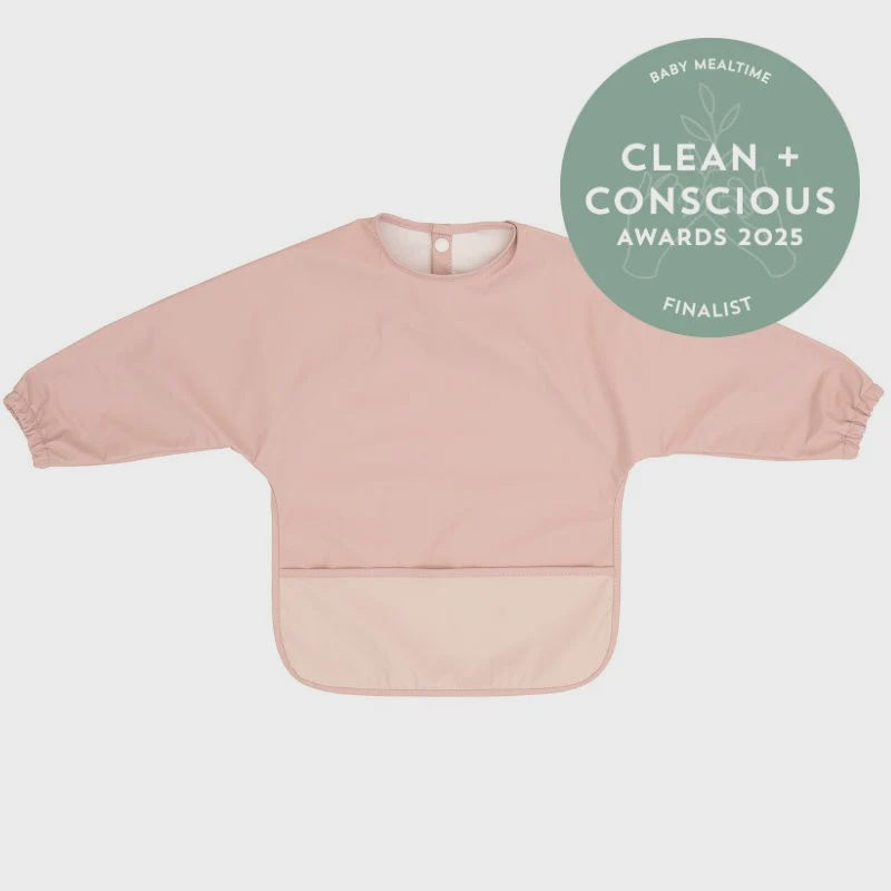All 4 Ella - Recycled Long Sleeve Bib - Light Pink