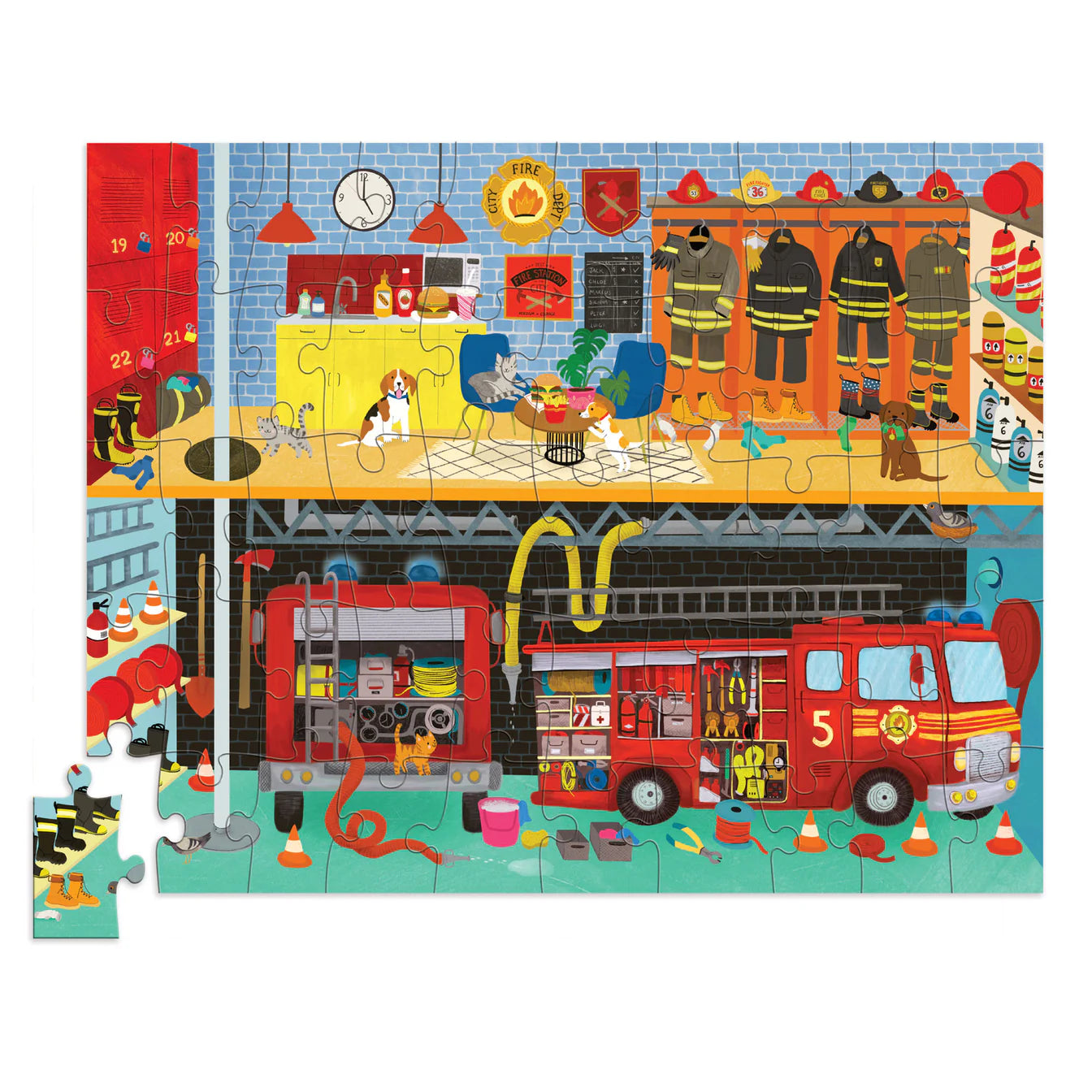 Crocodile Creek - Puzzle 50pc - Fire Station