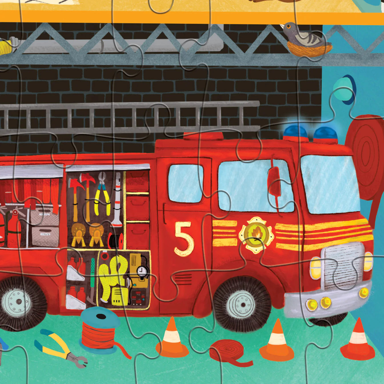 Crocodile Creek - Puzzle 50pc - Fire Station