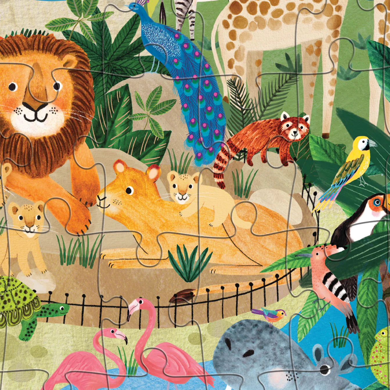 Crocodile Creek - Puzzle 50pc - At the Zoo