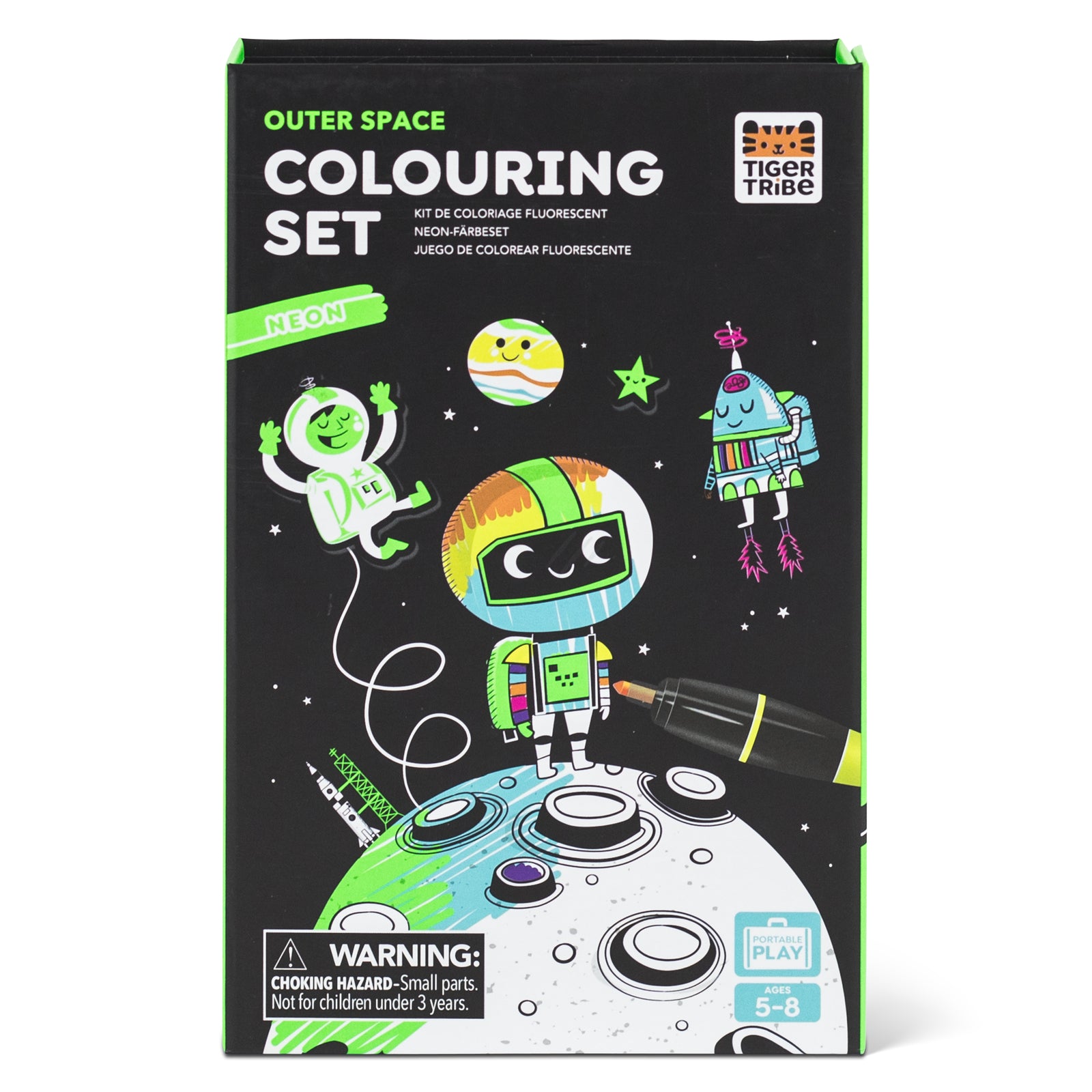 Tiger Tribe - Colouring Set - Neon - Out of Space