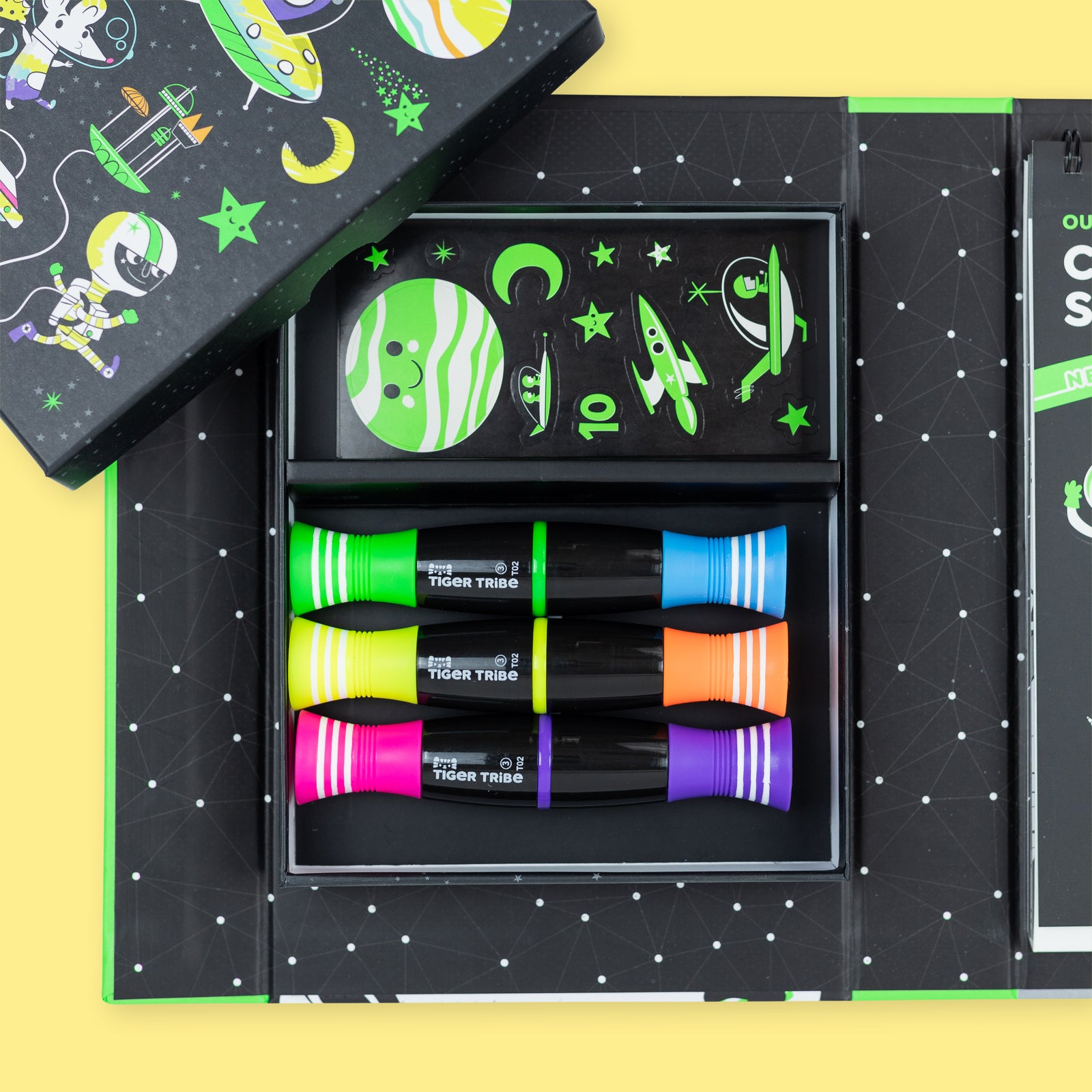 Tiger Tribe - Colouring Set - Neon - Out of Space