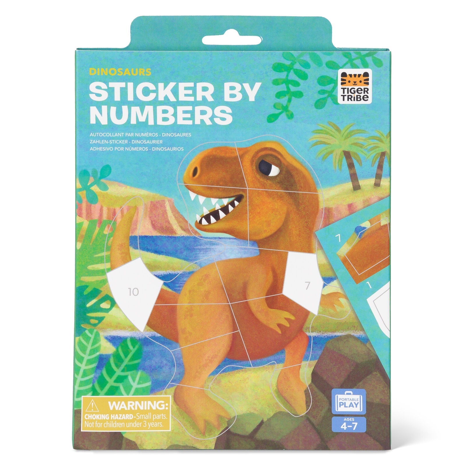 Tiger Tribe - Sticker By Numbers - Dinosaurs