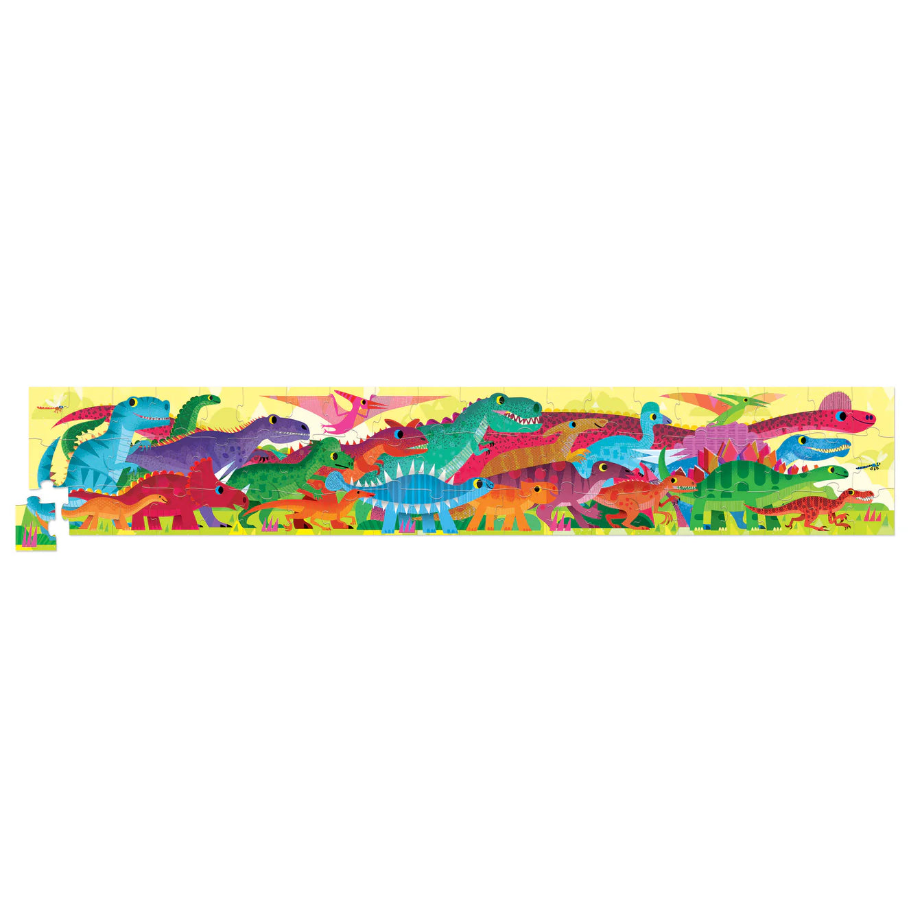 Crocodile Creek - Long Puzzle 60pc - Dinosaur