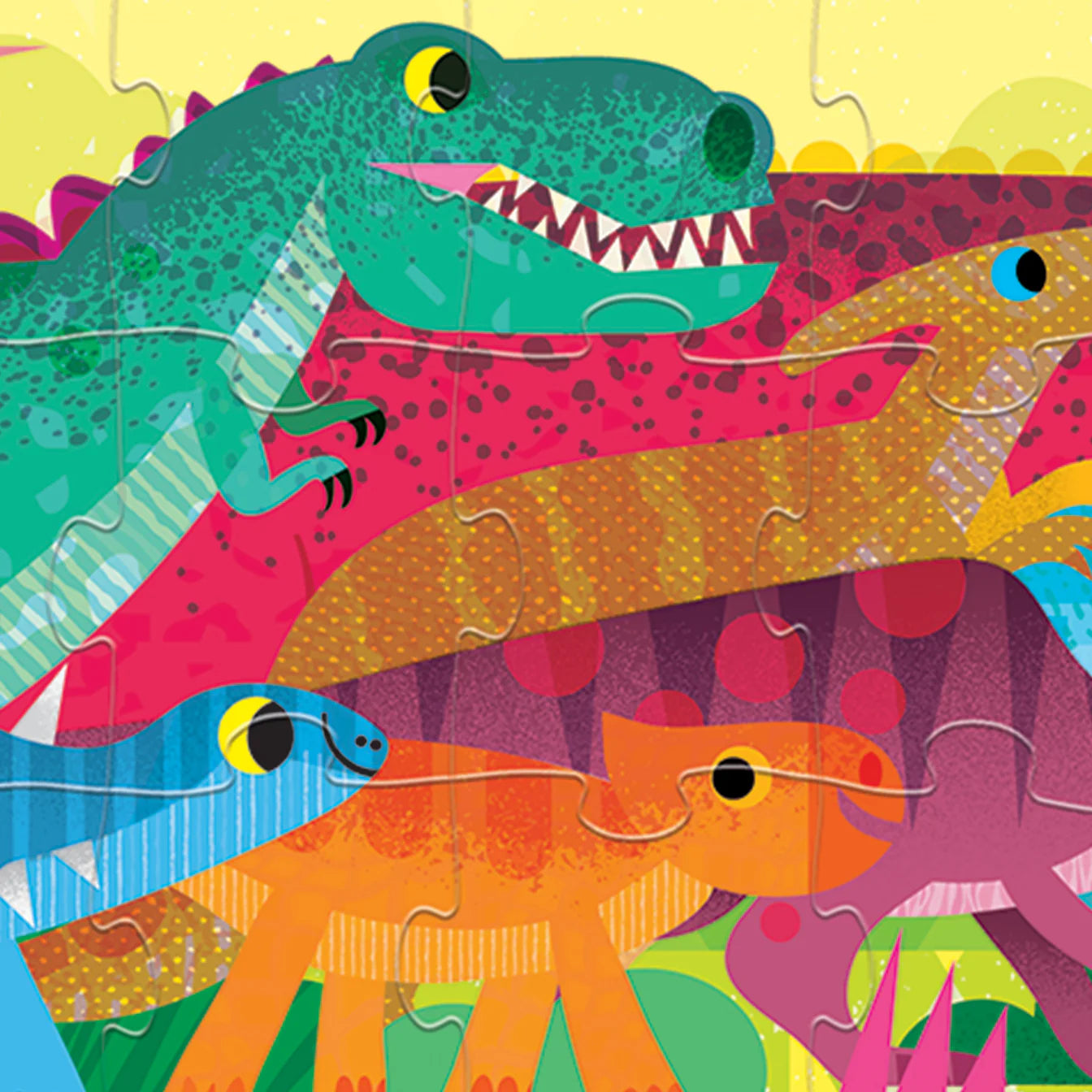 Crocodile Creek - Long Puzzle 60pc - Dinosaur