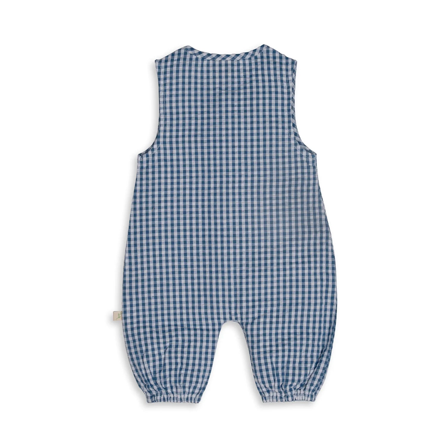 Tiny Twig - Organic Cotton Playsuit - Blue Gingham