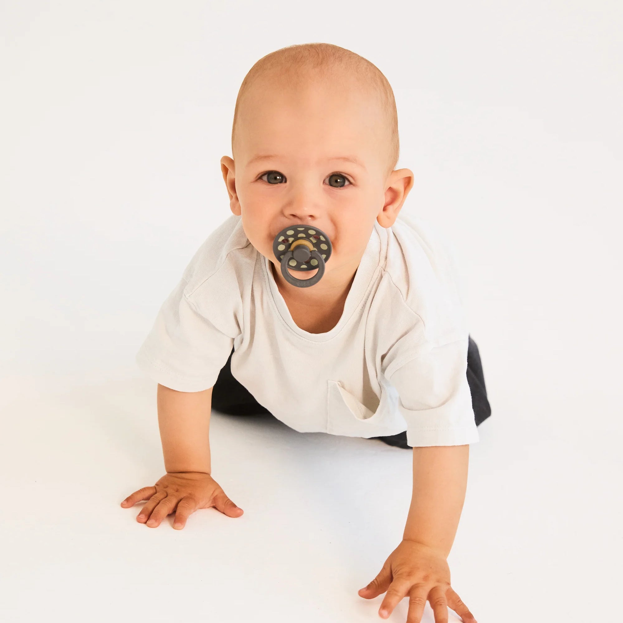 BIBS - STUDIO Colour 2 Pack Polka - Sage/Iron