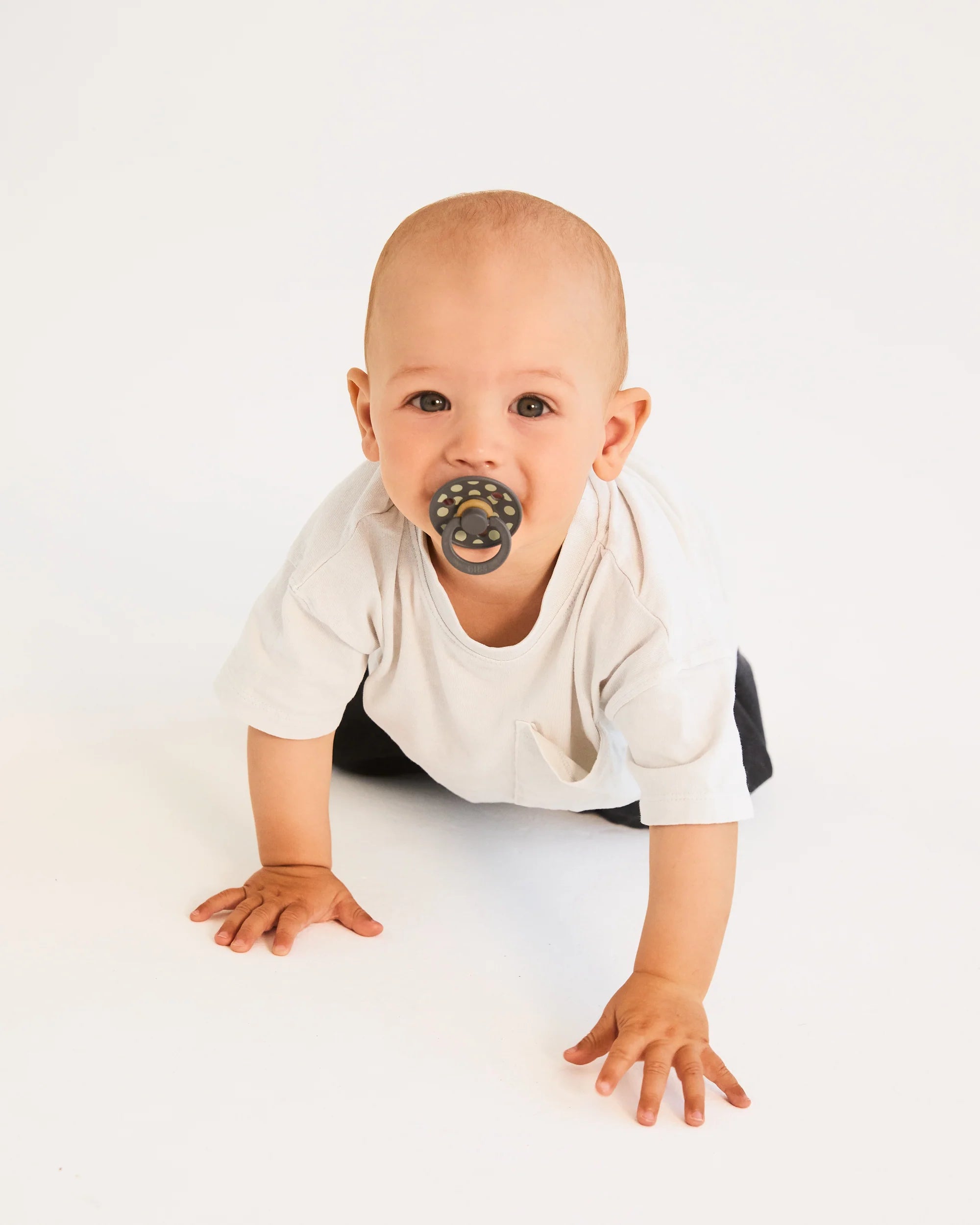BIBS - STUDIO Colour 2 Pack Polka - Sage/Iron