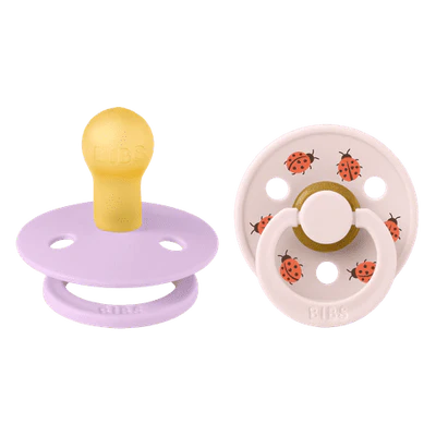 BIBS - STUDIO Colour 2 Pack Ladybug - Violet Sky/Petal