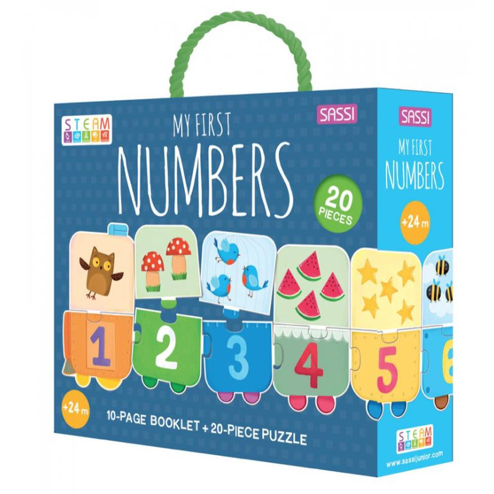 Sassi - My First Numbers Puzzle & Book Set