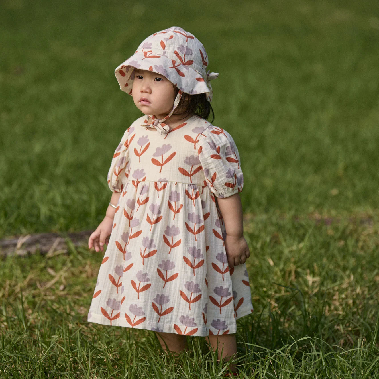 Nature Baby - Albertine Dress Muslin - Fleurette Print