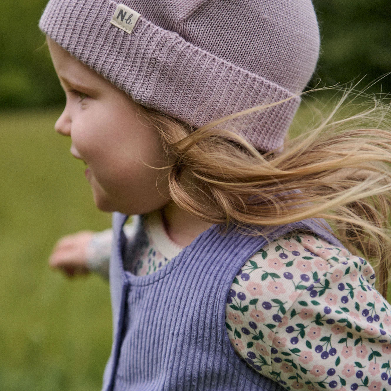 Nature Baby - Alpine Pom Pom Beanie - Lilac