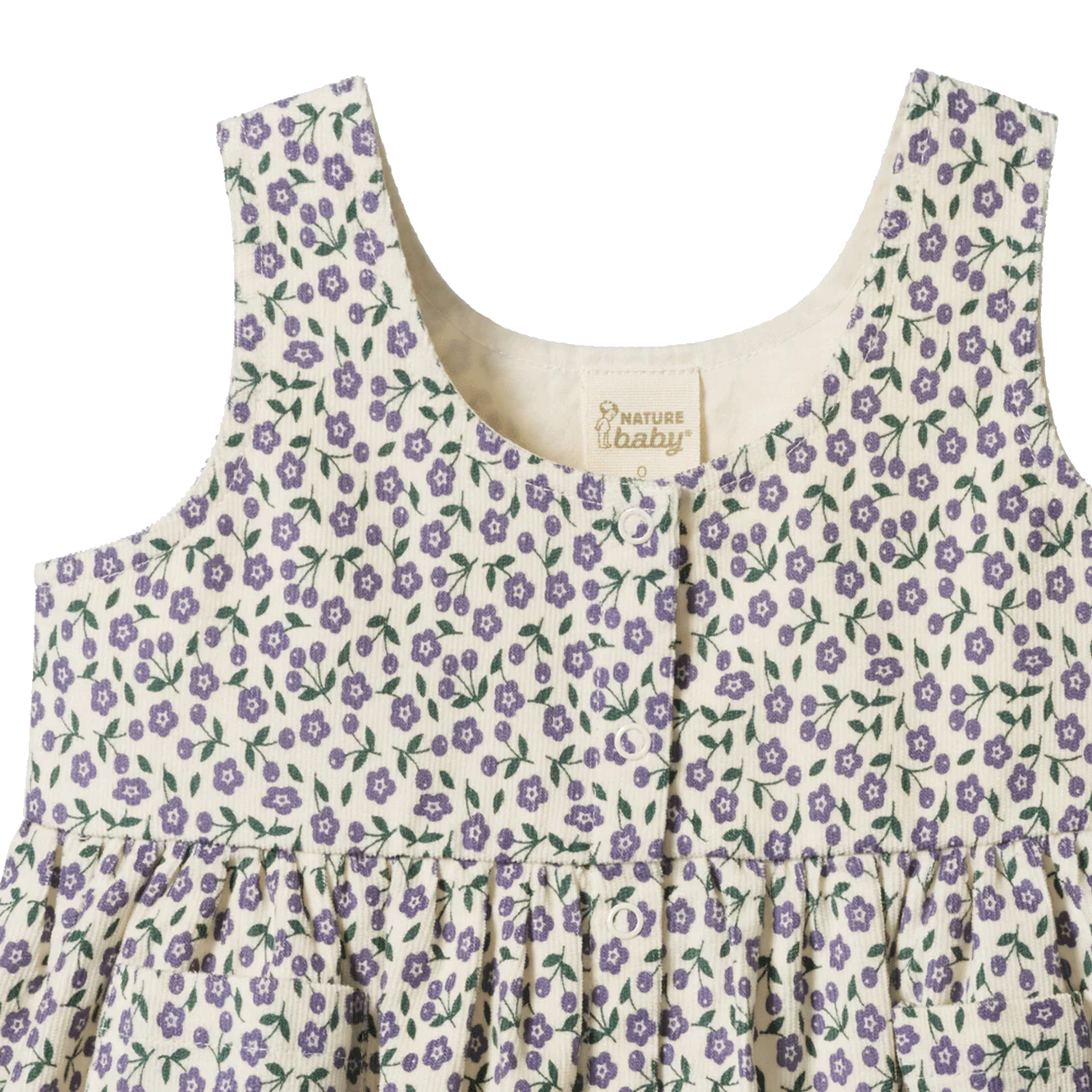 Nature Baby - Amelia Pinafore- Briarwood Heron Print