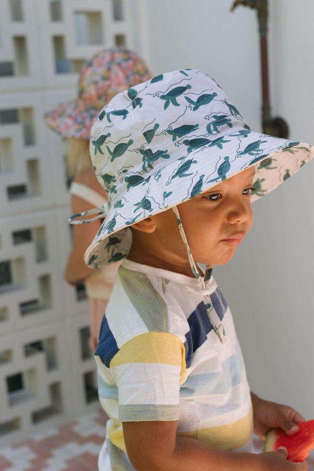 Acorn Kids - Turtles Wide Brim Bucket Hat