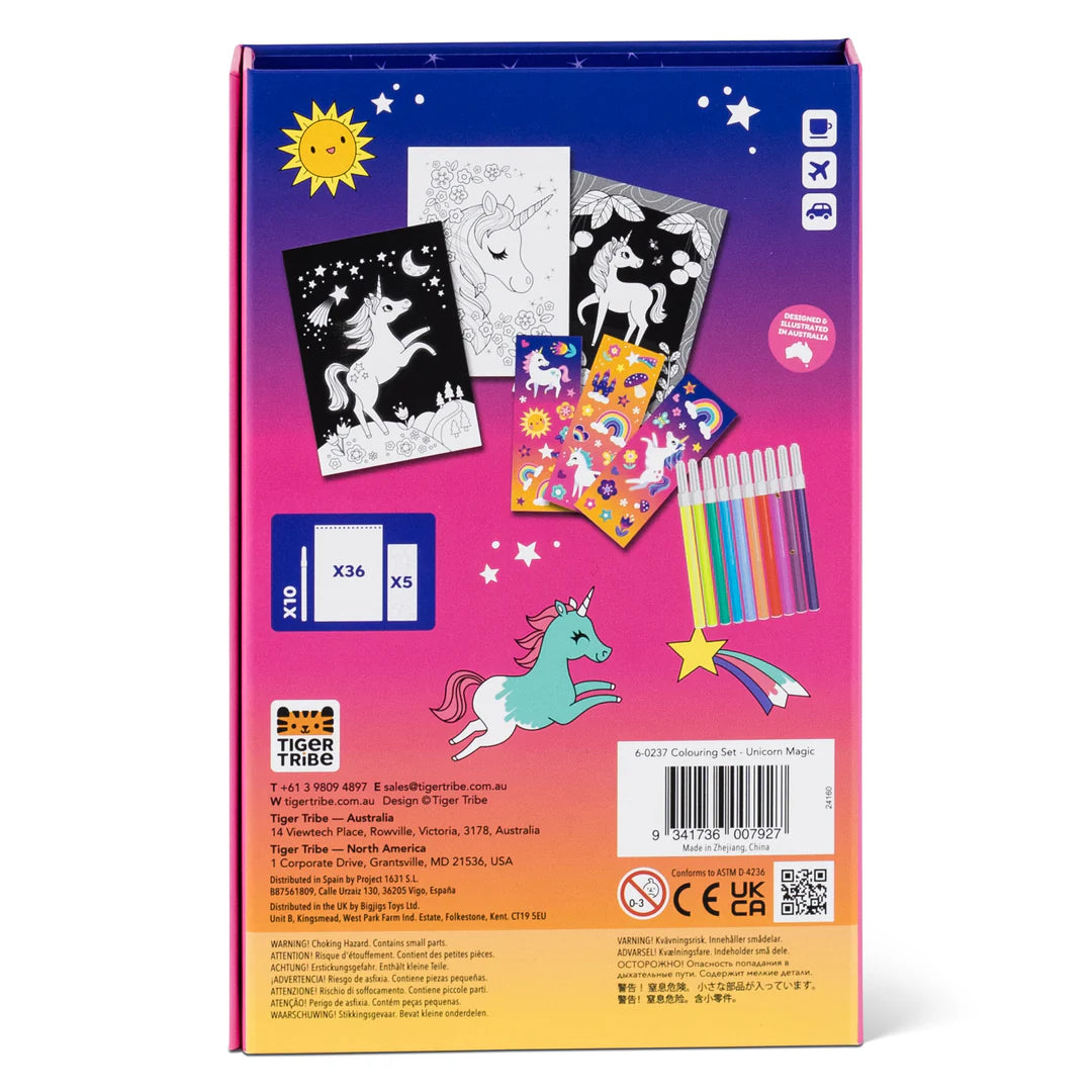 Tiger Tribe - Colouring Set - Unicorn Magic