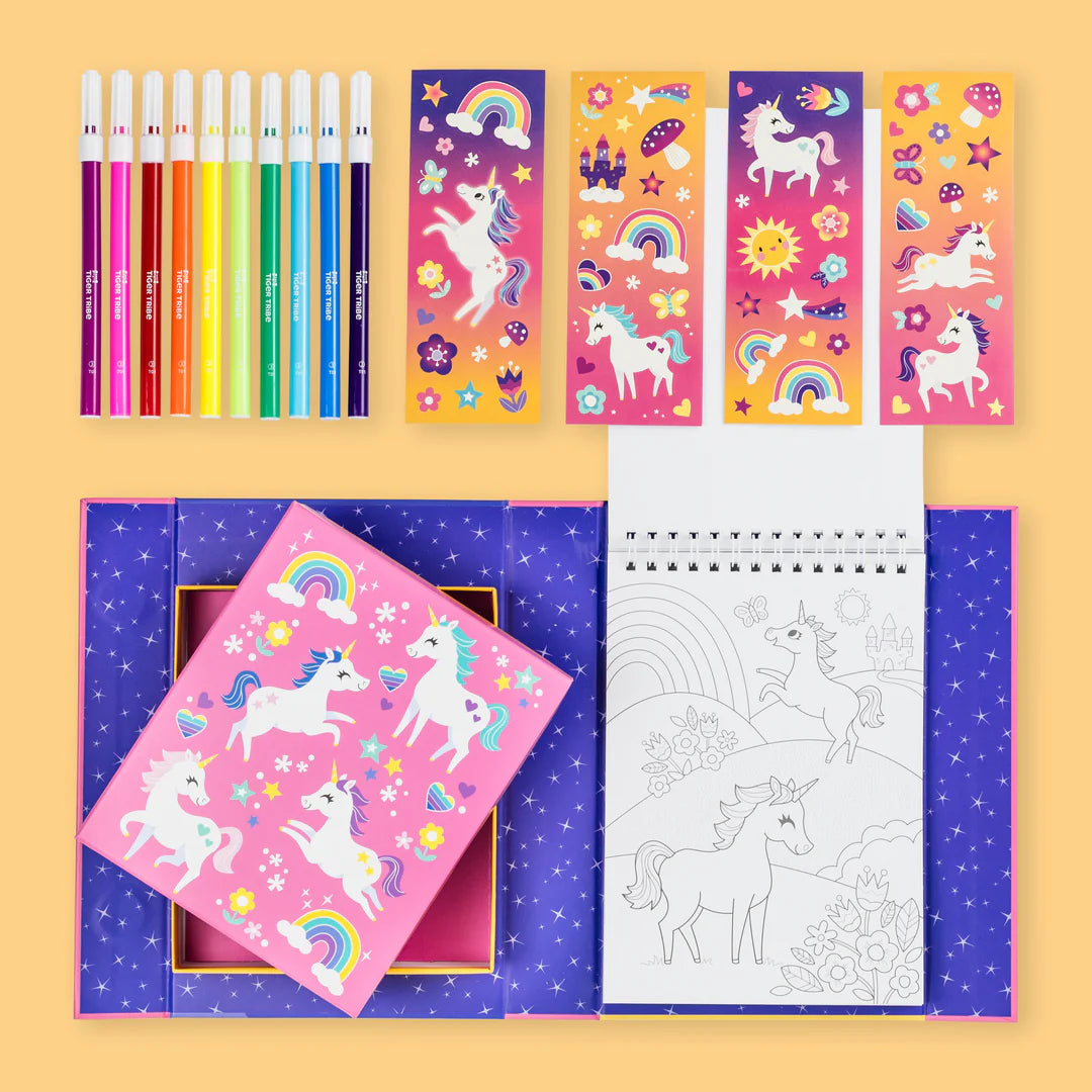 Tiger Tribe - Colouring Set - Unicorn Magic