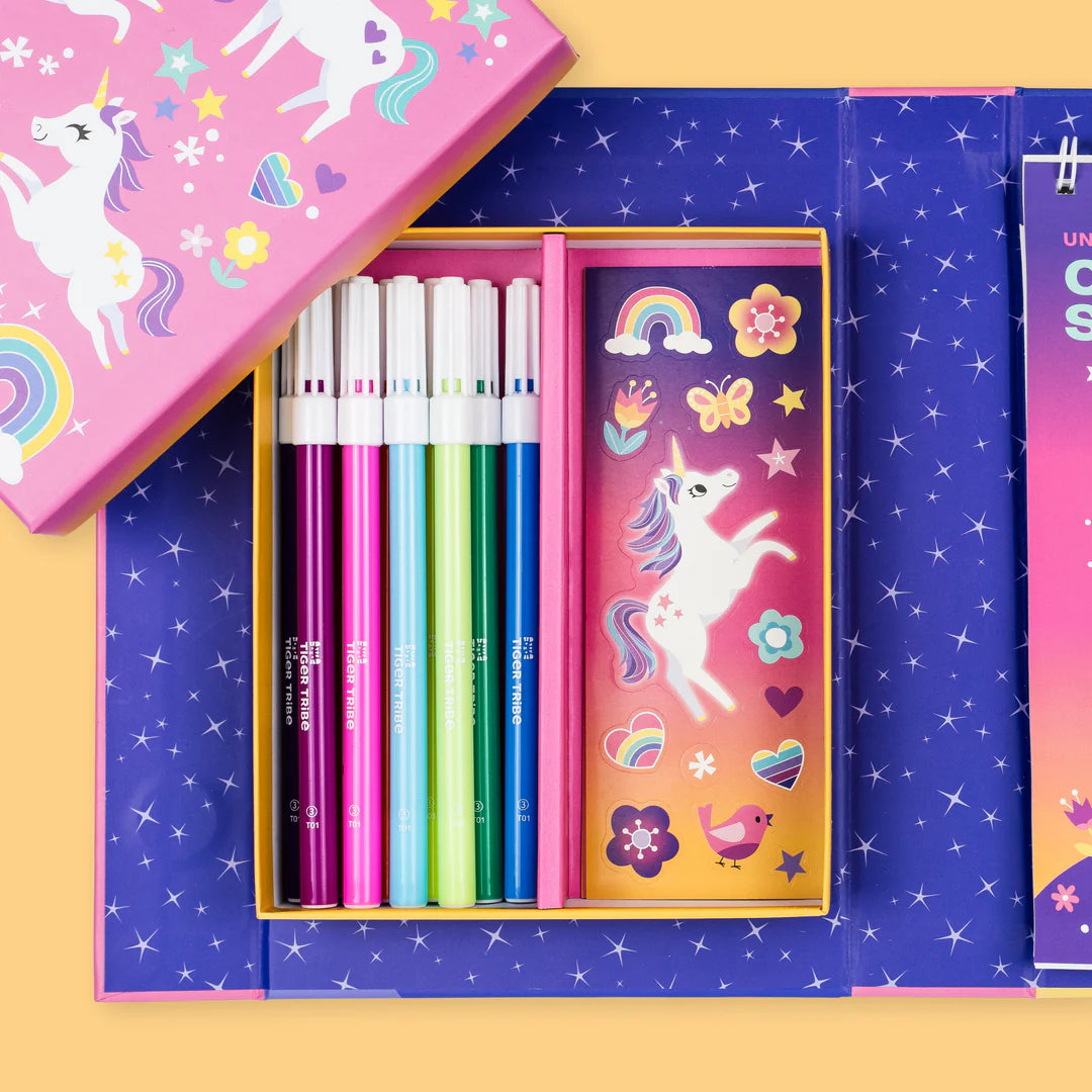 Tiger Tribe - Colouring Set - Unicorn Magic
