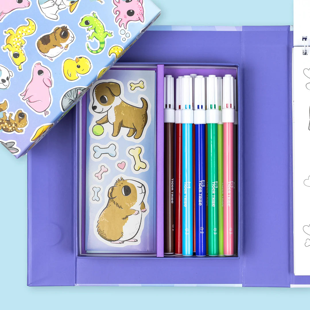 Tiger Tribe - Colouring Set - Baby Animals