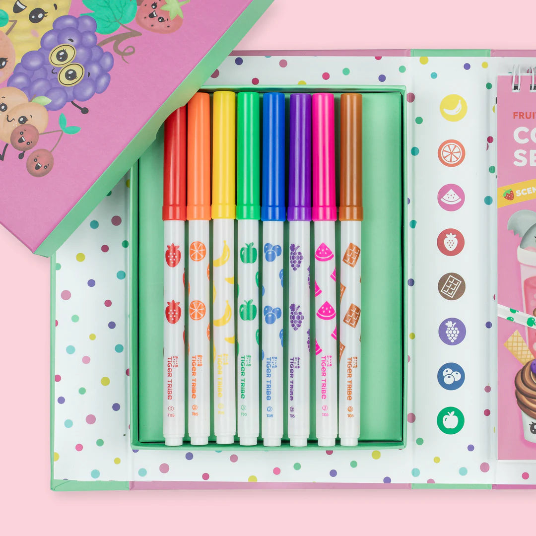 Tiger Tribe - Scented Colouring Set - Fruity Cutie